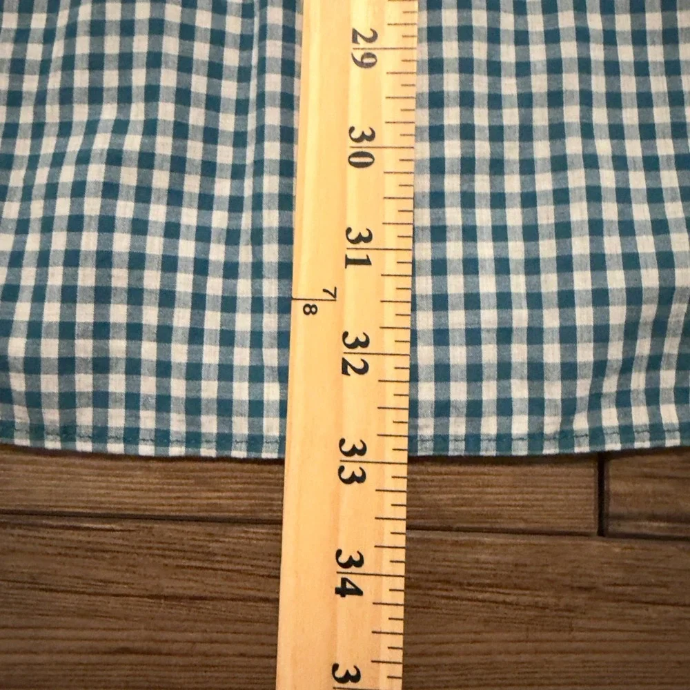 The North Face Button Down Shirt Gingham Blue White Short Sleeve XXL - Picture 5 of 5